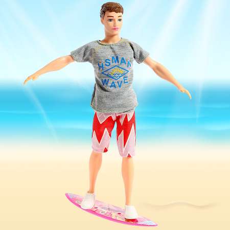 Кукла-модель Sima-Land Модель «Кен на пляже»с аксессуарами