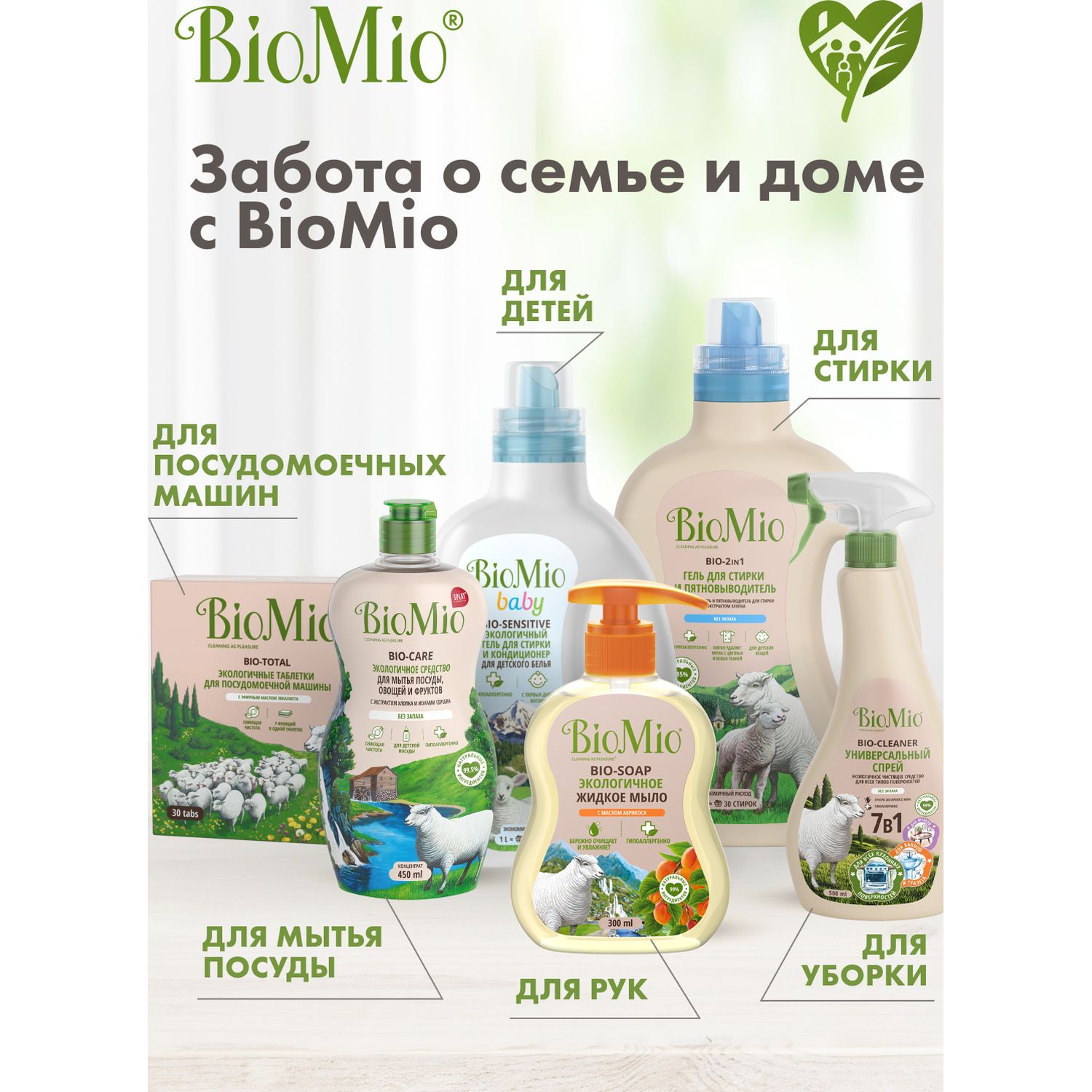 Порошок стиральный Bio Mio Bio-Color Хлопок 1.5кг - фото 12