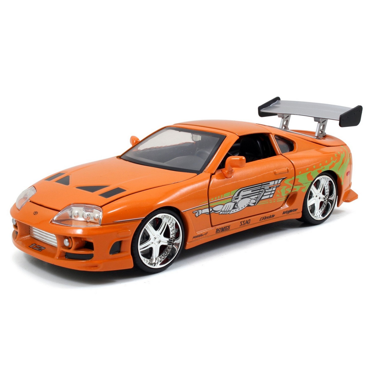 Машинка Fast and Furious Форсаж 1:24 1995 Toyota Supra купить по цене 499 ₽  в интернет-магазине Детский мир