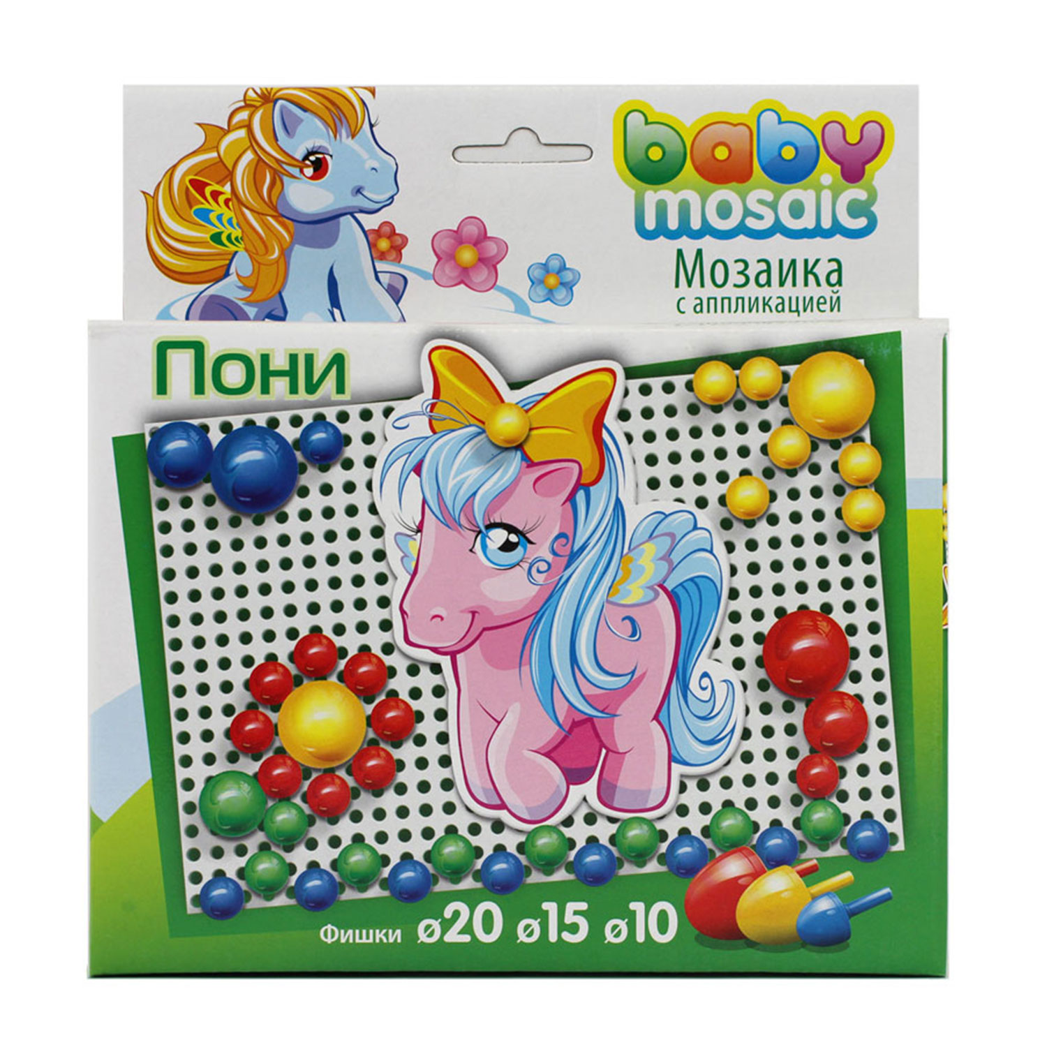 Мозаика с аппликацией Toys Union Пони - фото 1