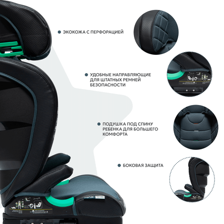 Автокресло Babyton Explorer Black Isofix 2/3 (15-36 кг)