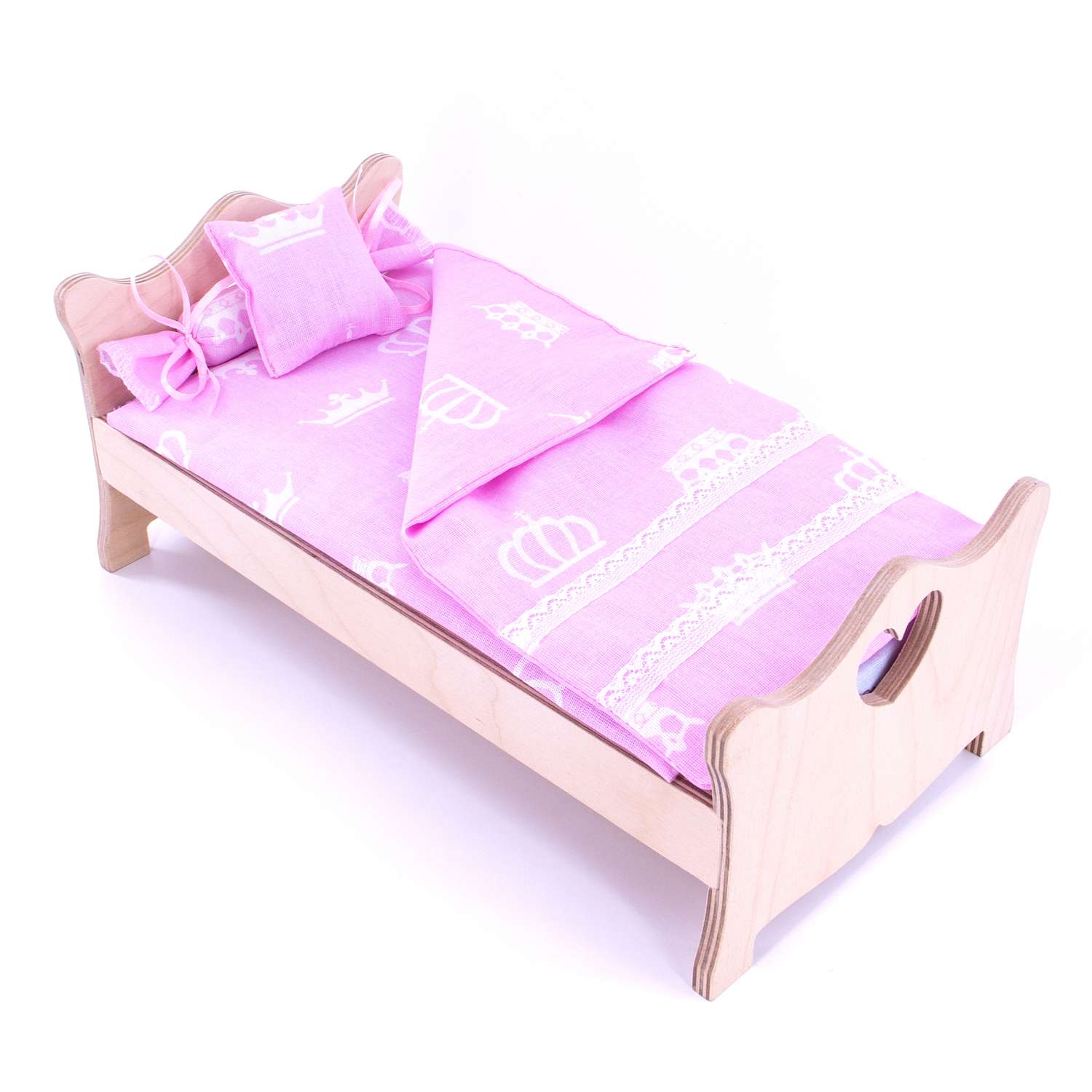 Комлпект постельного белья Модница для куклы 29 см 2002 розовый 2002розовый - фото 8