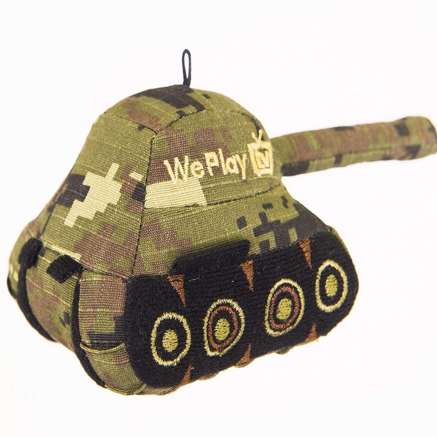 Мягкая игрушка World of Tanks в виде танка зеленый хаки - фото 3