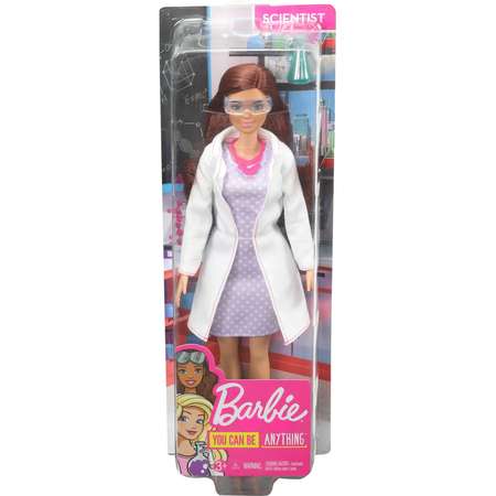 Кукла Barbie Кем быть? Ученая FJB09