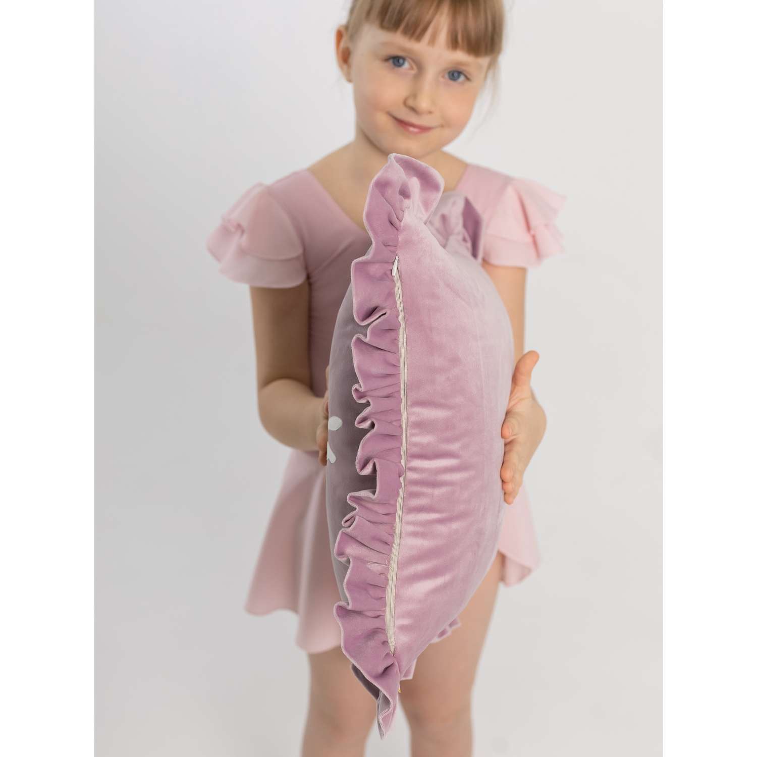 Подушка декоративная детская Мишель Балерина цвет сиреневый - фото 5