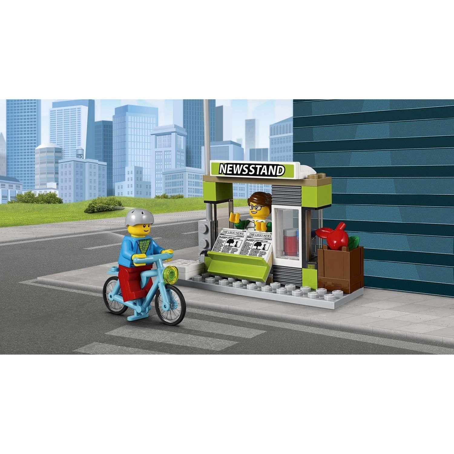 Конструктор LEGO City Town Автобусная остановка (60154) - фото 6