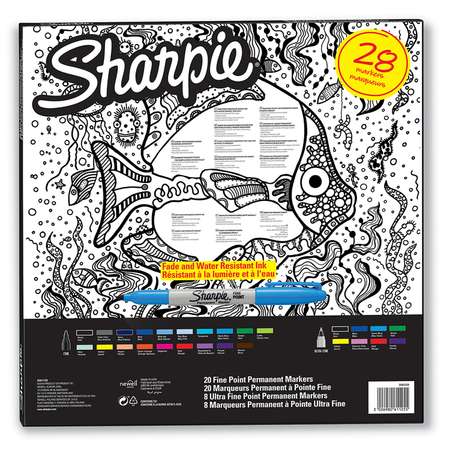Набор для творчества PAPER MATE Sharpie Рыба 28цветов 1400745