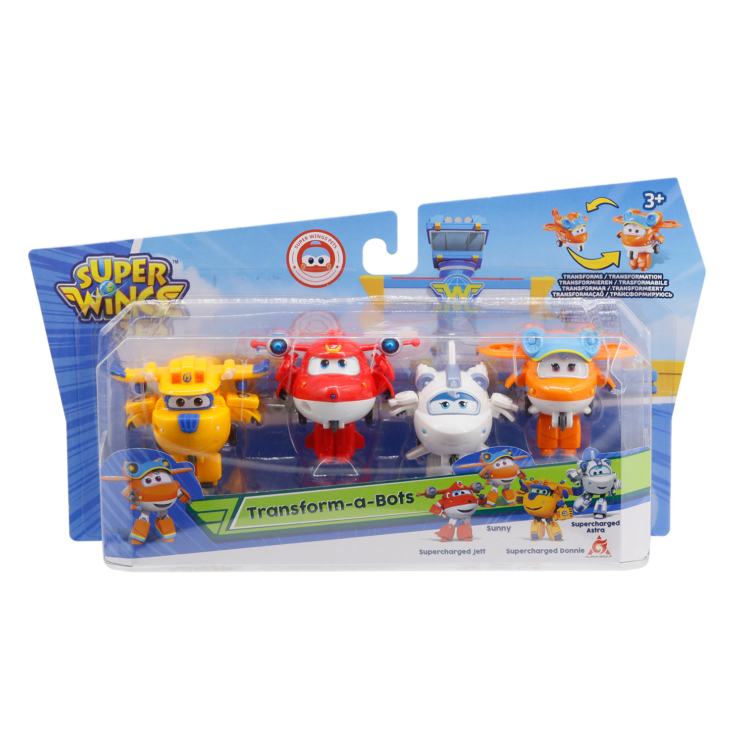 Набор игровой Super Wings мини-трансформер Джетт/Донни/Астра и Санни EU750040A EU750040A - фото 6