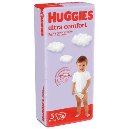 Подгузники Huggies Ultra Comfort 5 12-22кг 58шт
