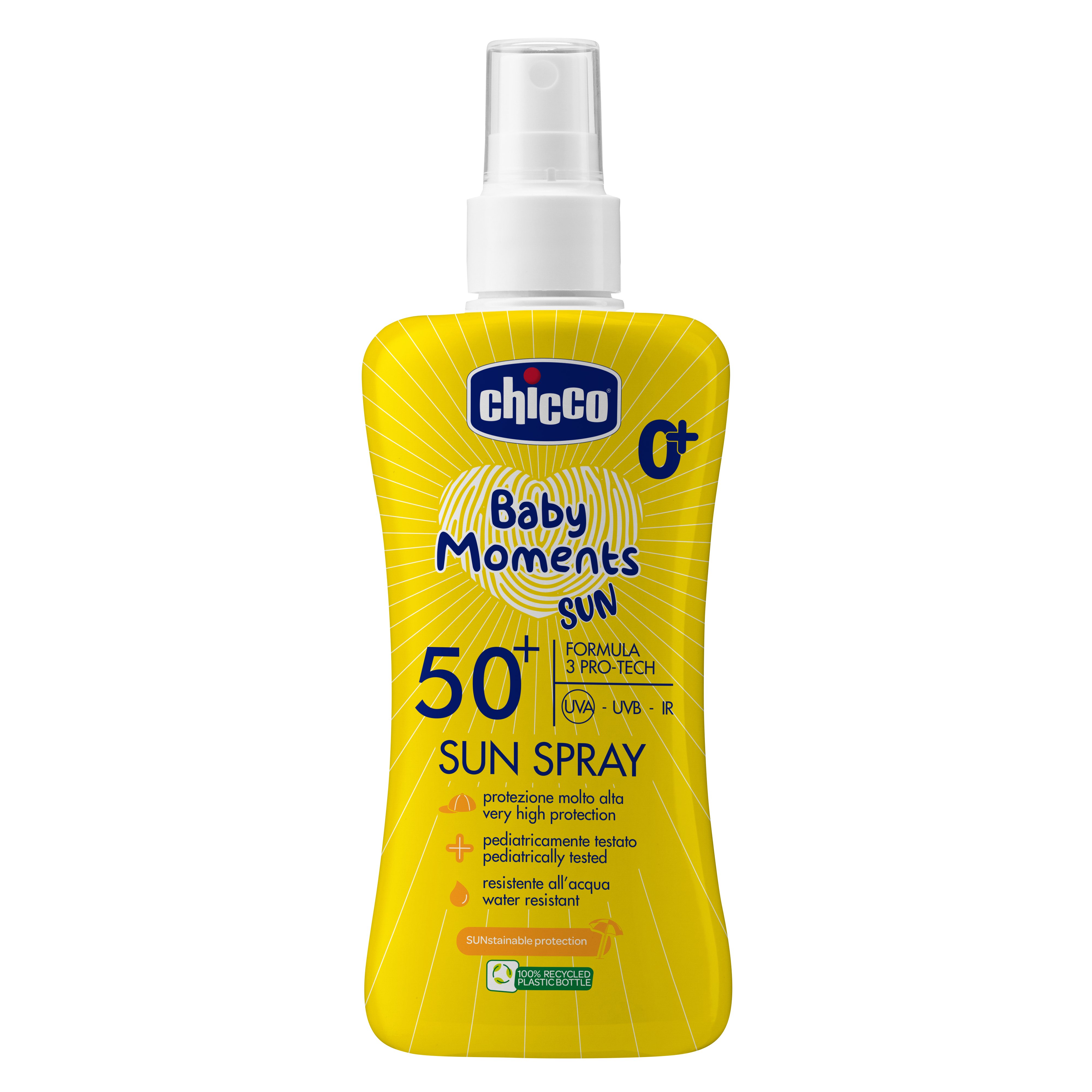 Спрей солнцезащитный Chicco SPF50+ 150 мл - фото 1