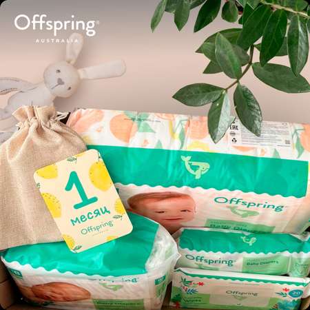 Подгузники Offspring 48 шт. NB 2-4 кг, 3-6 кг