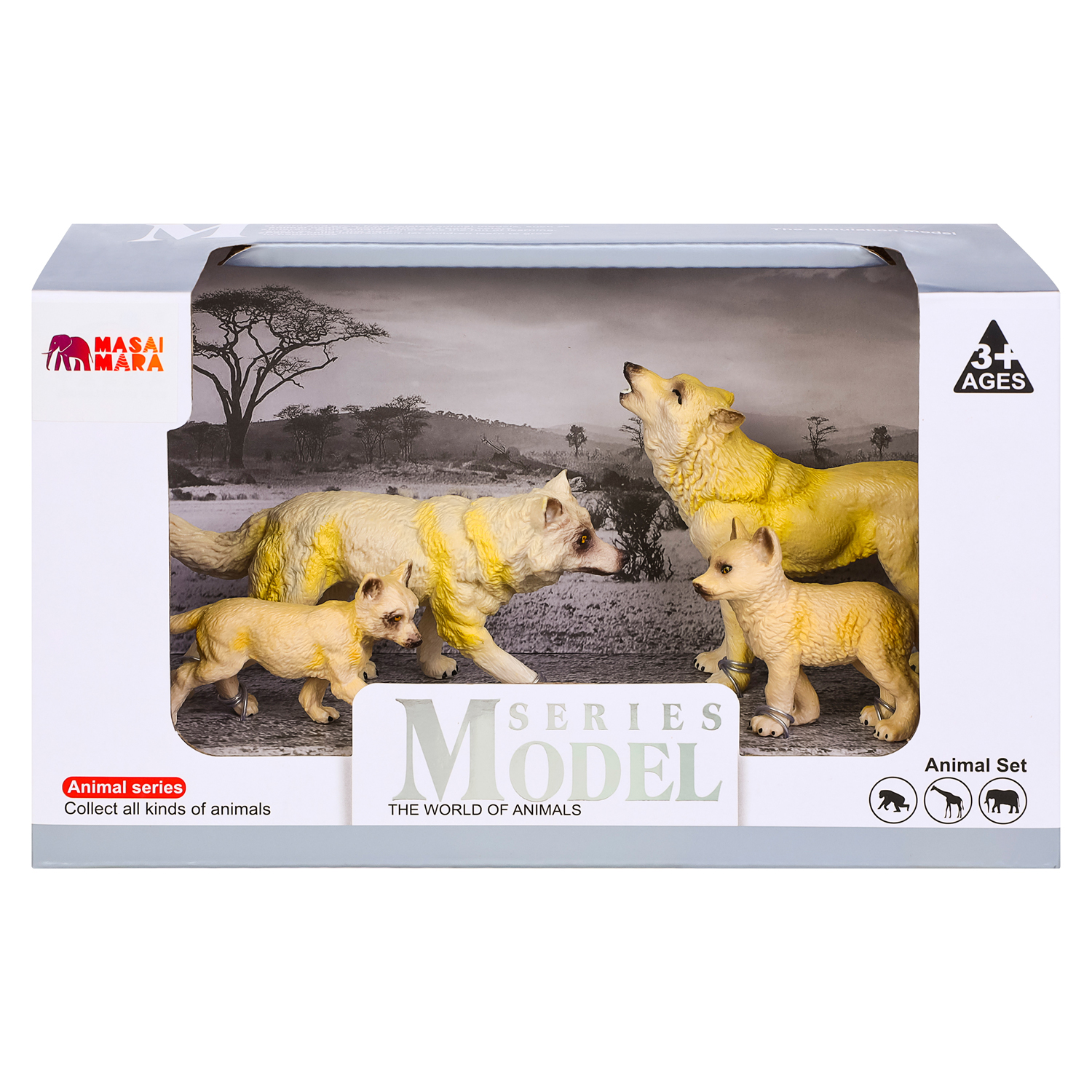 Игрушка фигурка Masai Mara Семья полярных волков Мир диких животных MM211-214 - фото 12