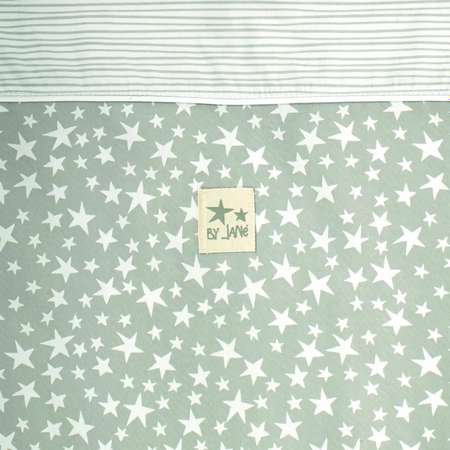 Кровать JANE приставная 0+ с комплектом постельного белья baby side star