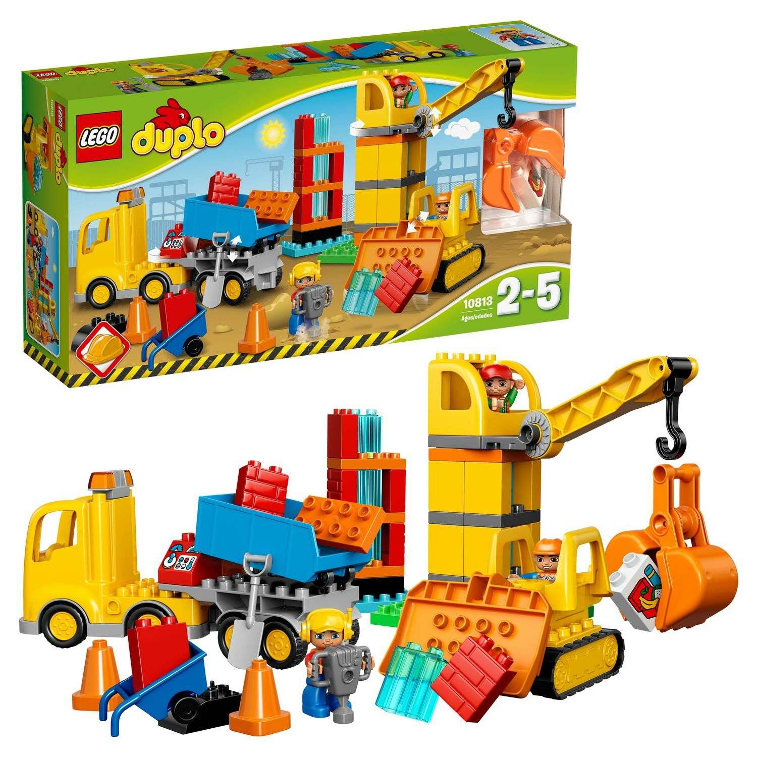 Конструктор LEGO DUPLO Town Большая стройплощадка (10813) - фото 1