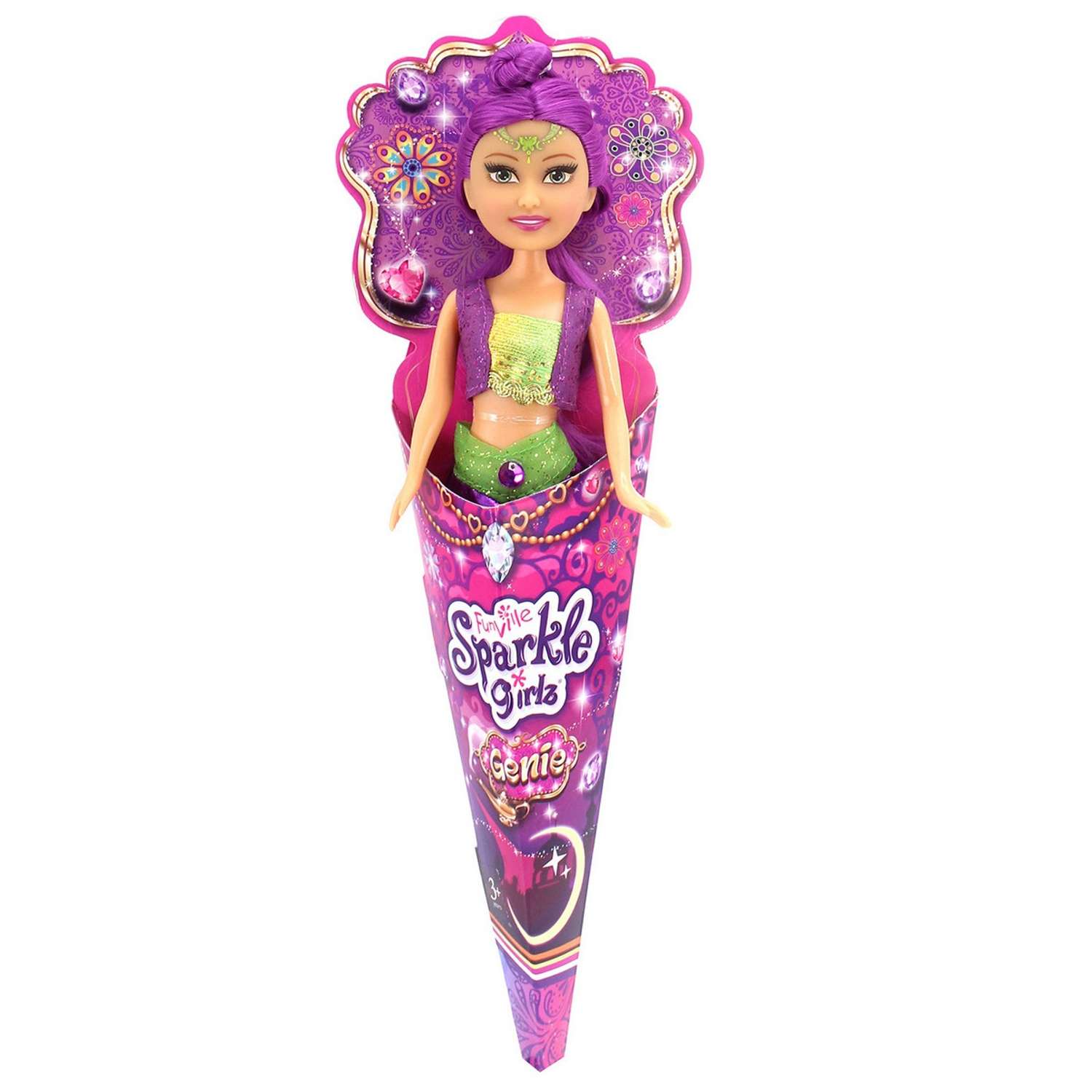 Кукла Sparkle Girlz Принцесса джинн 26 см фиолетовый SG24682//фиолетовый - фото 1