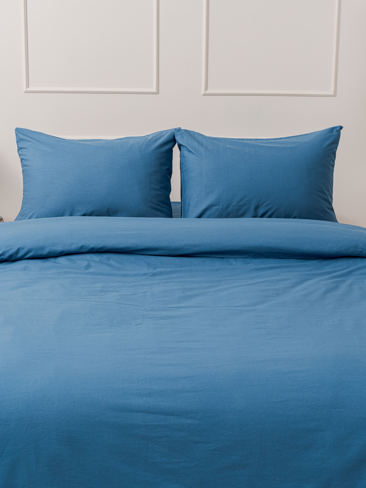 Комплект постельного белья IDEASON Поплин 3 предмета 2.0 спальный морской - фото 6
