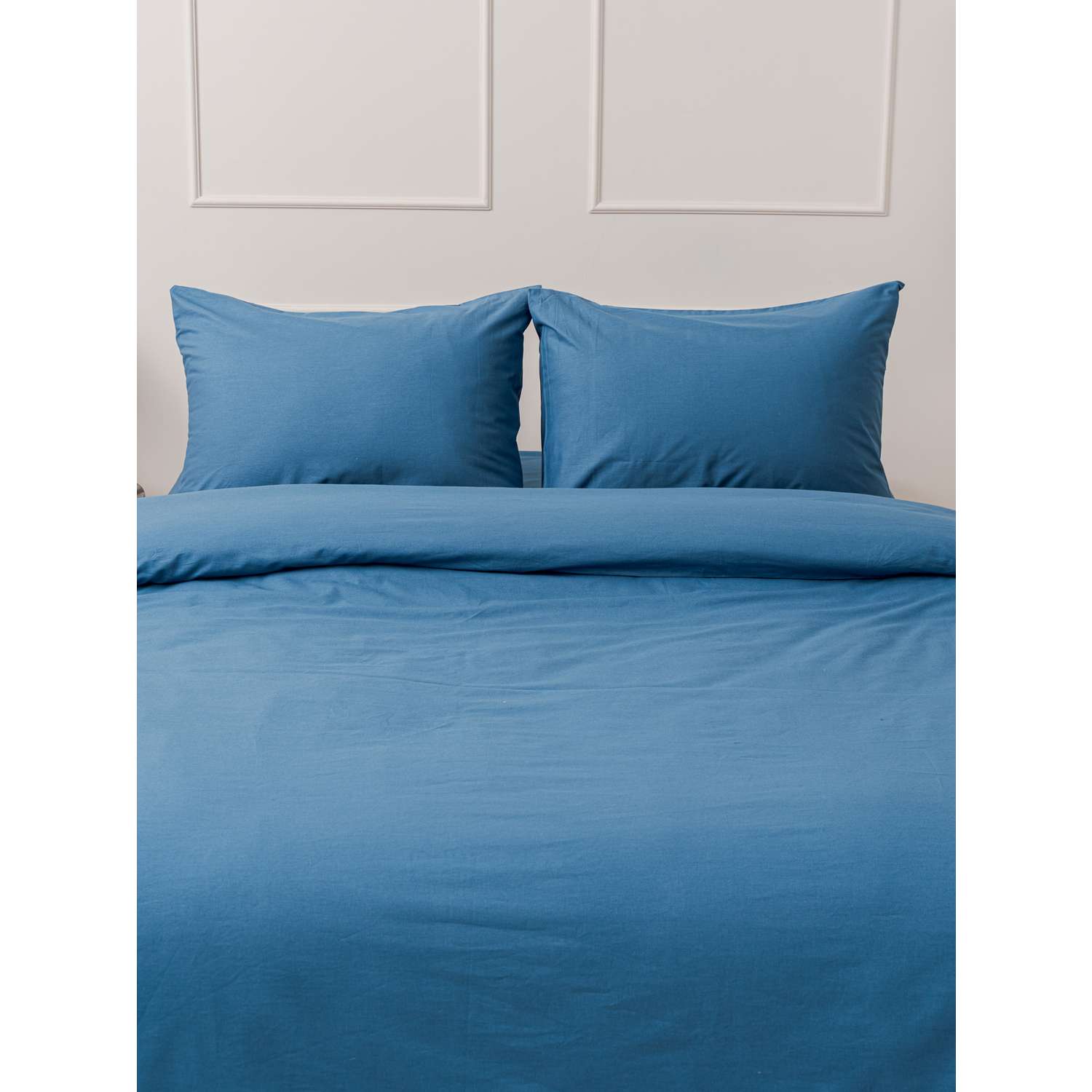 Комплект постельного белья IDEASON Поплин 3 предмета 2.0 спальный морской - фото 6