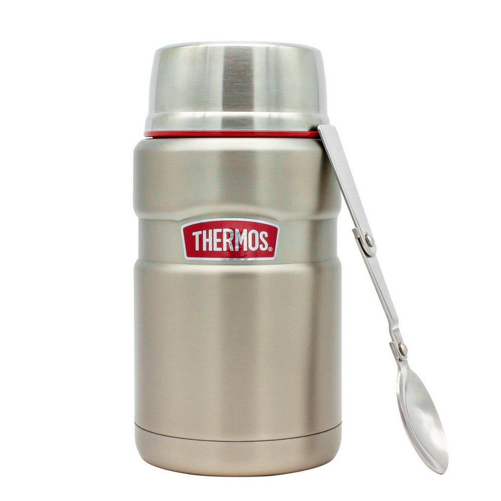 Термос для еды и напитков THERMOS 0.71 л нержавеющая сталь MT-57 Red line - фото 4