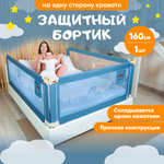 Барьер для кровати Solmax цвет синий 160 см