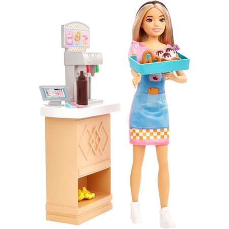 Набор игровой Barbie Моя первая работа закусочная с аксессуарами HKD79