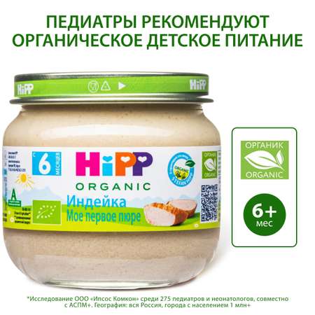 Пюре Hipp индейка 80 г с 6 мес+