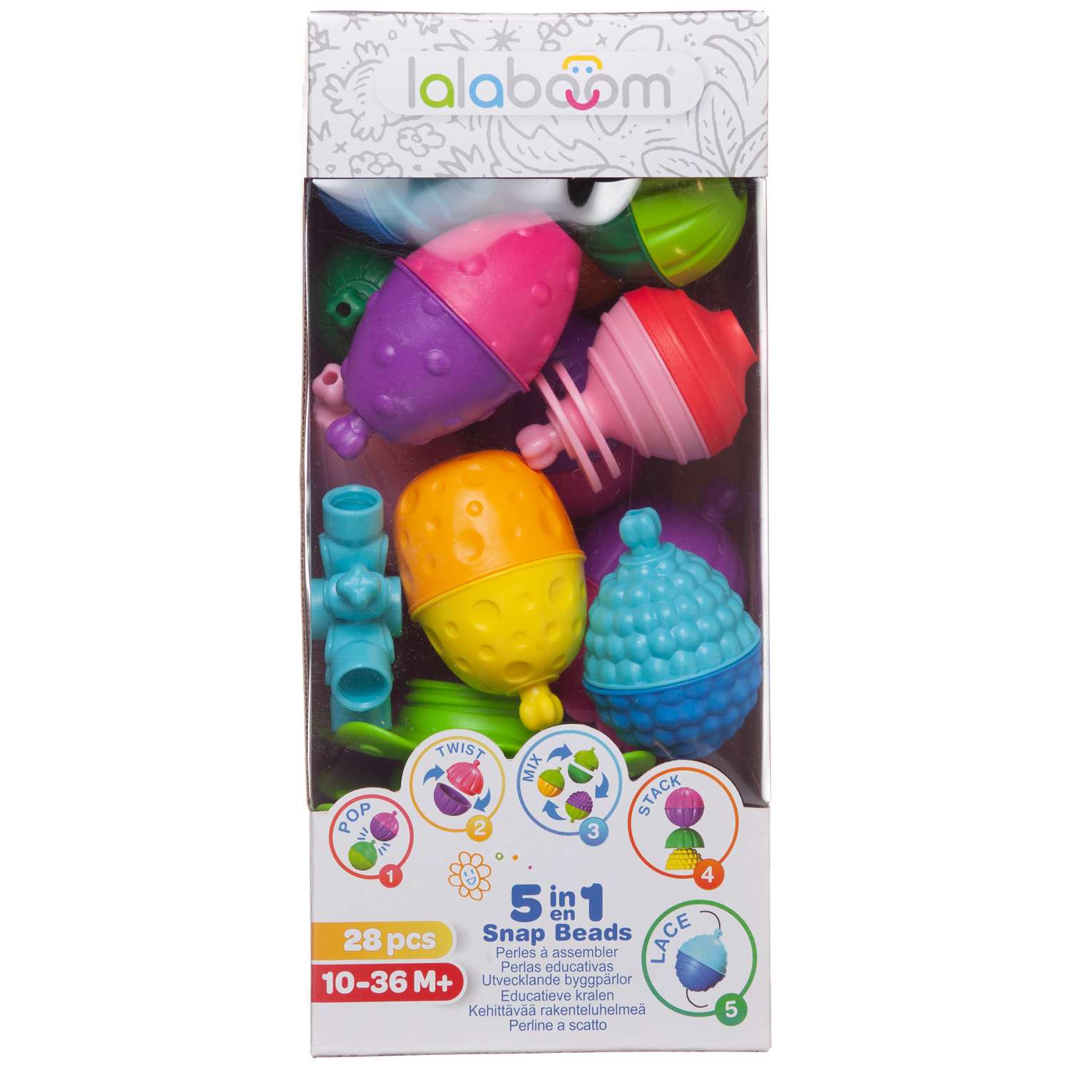 Развивающая игрушка LALABOOM для малыша 28 предметов - фото 2