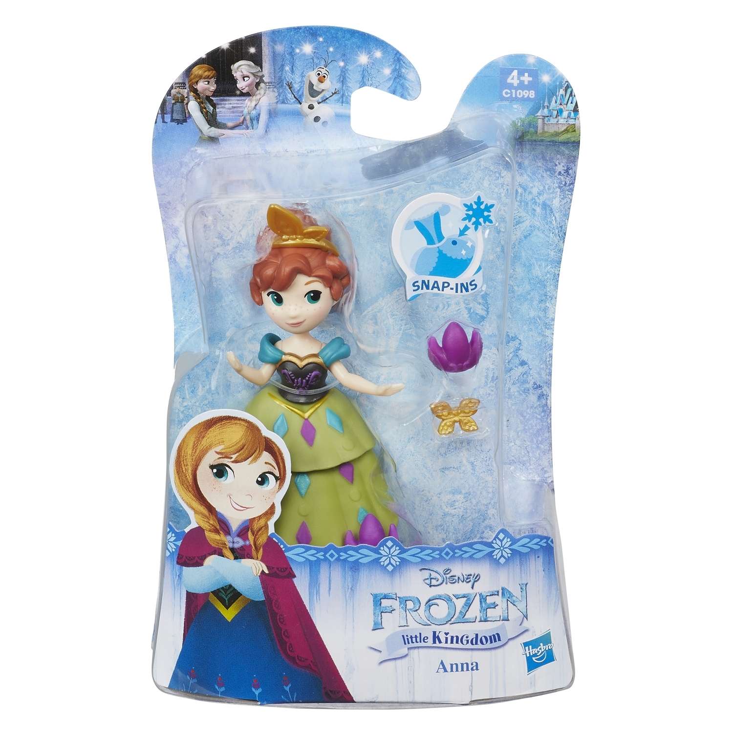 Кукла мини Disney Frozen Холодное Сердце Анна в платье Холодное торжество C1096EU4 - фото 2