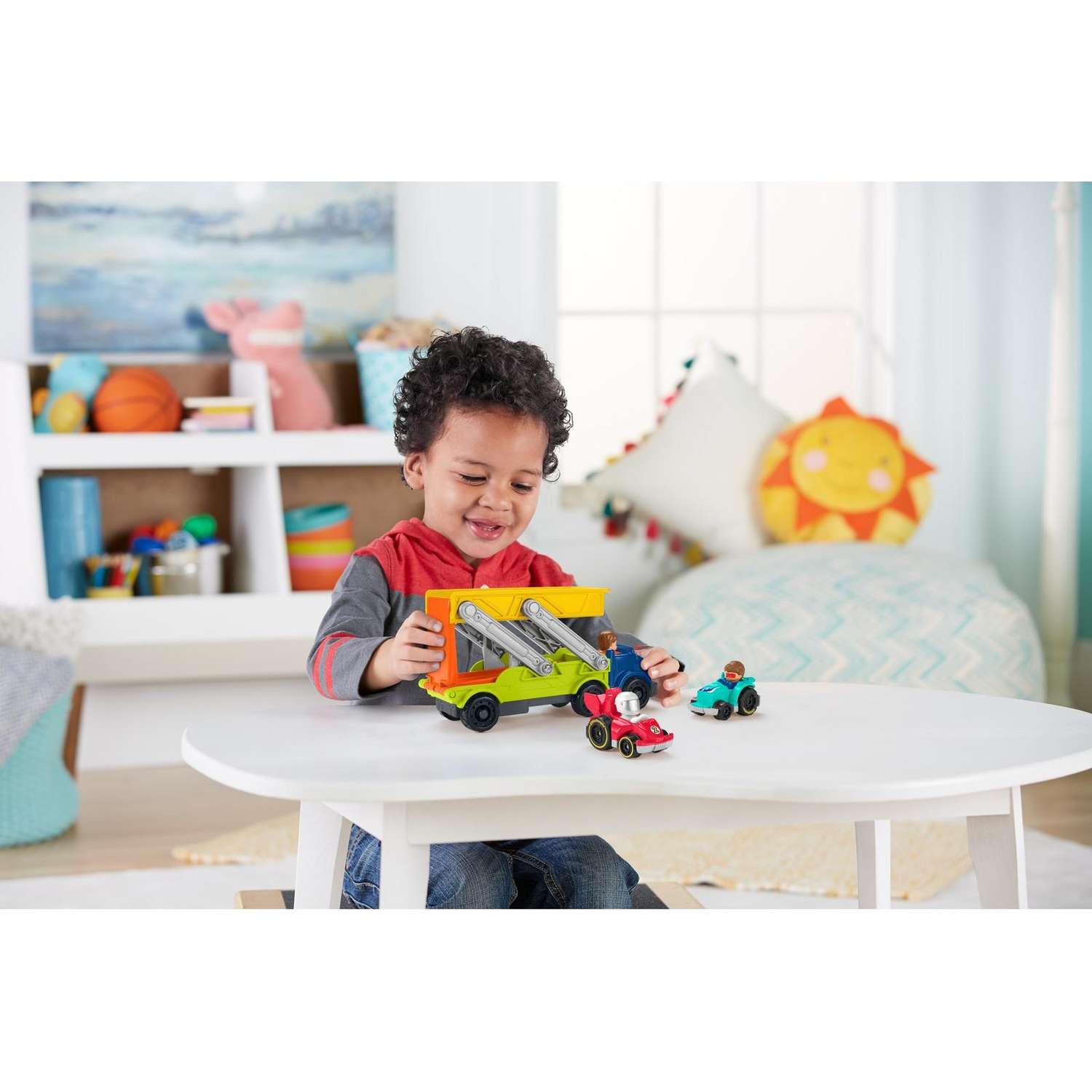 Грузовик Fisher Price Little People Спуск с рампы - фото 12