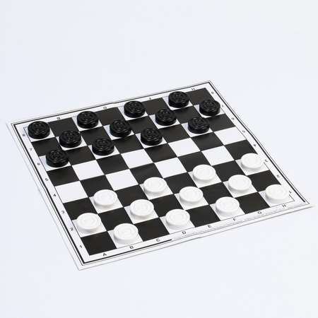 Настольная игра Sima-Land 2 в 1 шахматы и шашки фигуры пластик поле картон 30х30 см