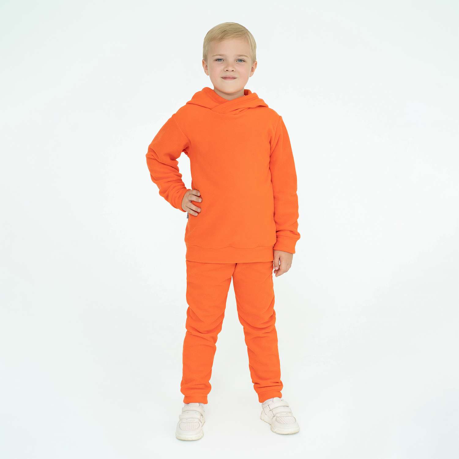 Худи и брюки Утенок 7043г/1(ш) оранжевый - фото 1