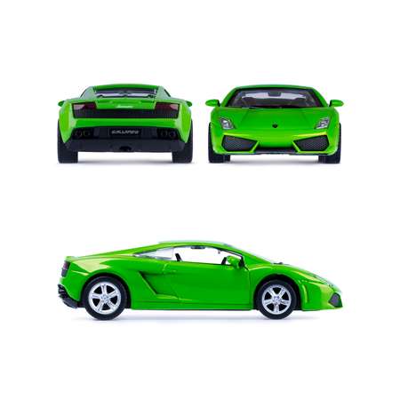Машинка металлическая АВТОпанорама игрушка детская Lamborghini Gallardo LP560-4 1:43 зеленый