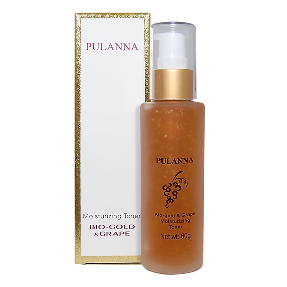 Тонер для лица PULANNA Увлажняющий с золотом и пантенолом - Bio-gold Grape Moisturizing Toner 60г - фото 1