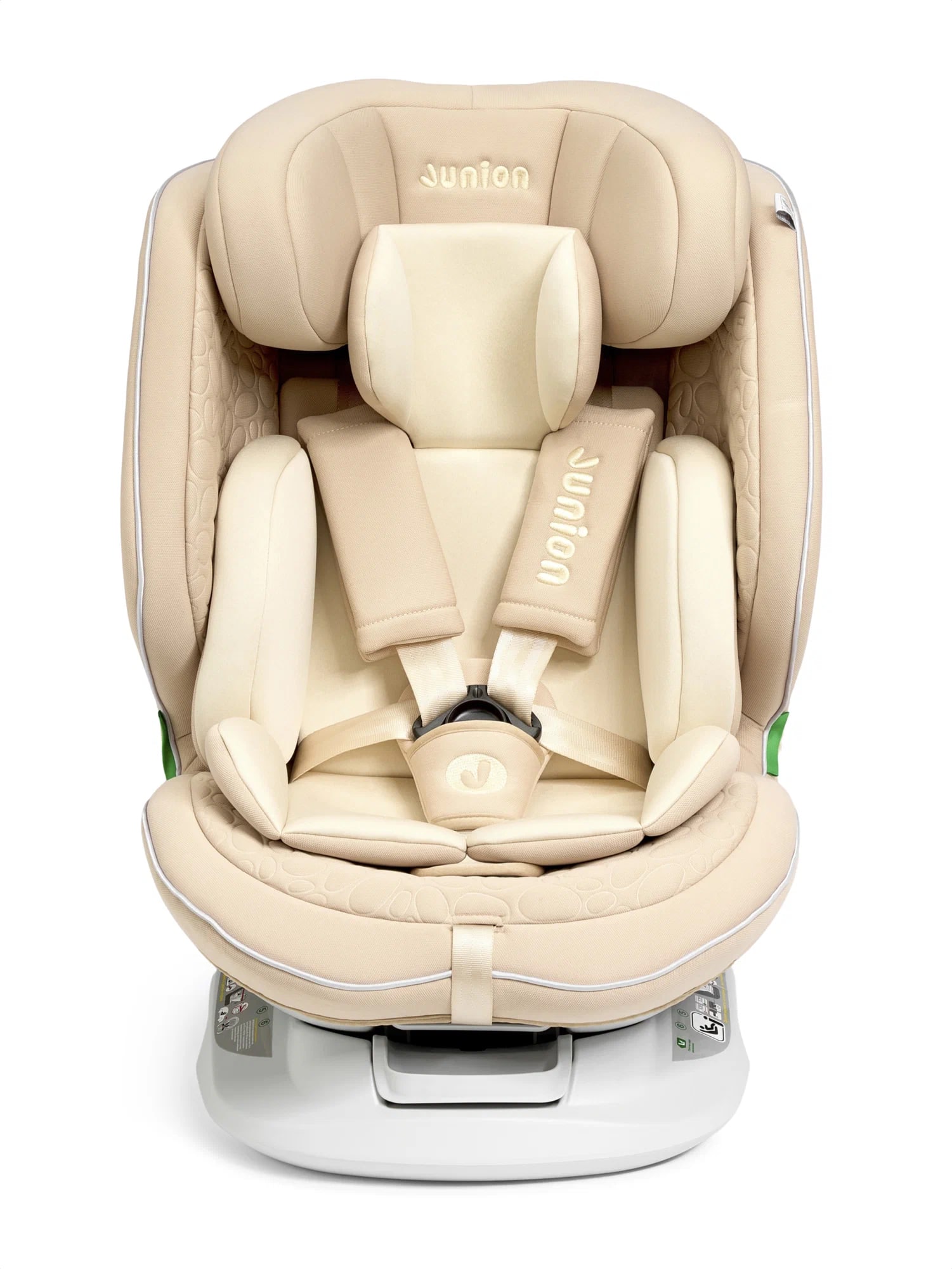 Автокресло Junion Julsi i-size группа 0+/1/2/3 0-36 кг 0-12 лет 360° Isofix бежевый - фото 1