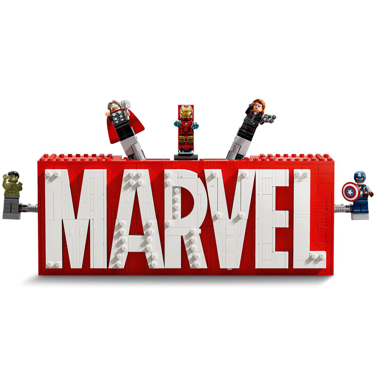 Конструктор детский LEGO Marvel Логотип MARVEL и Минифигурки - фото 3