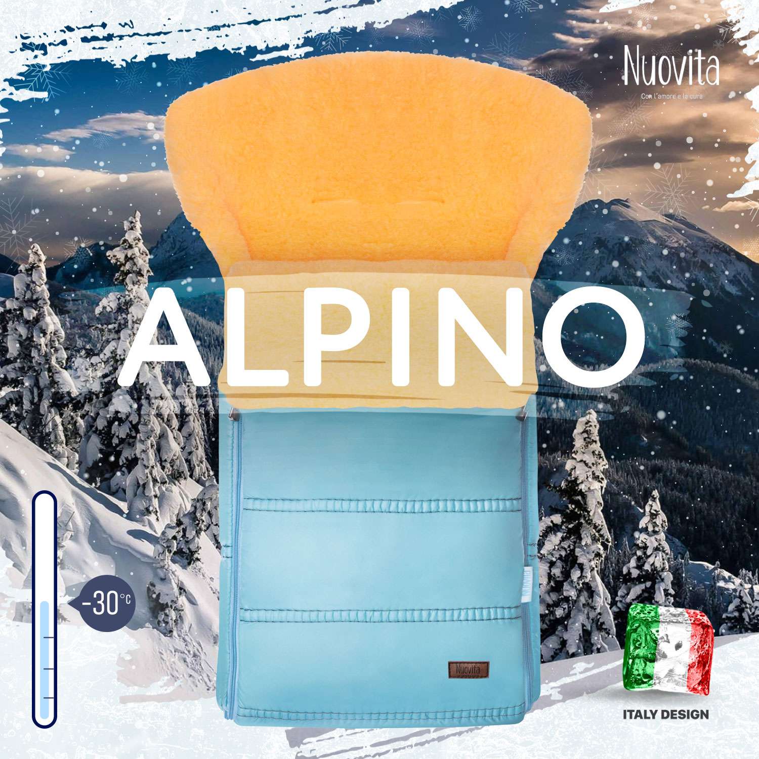 Конверт в коляску Nuovita Alpino Pesco Оранжевый - фото 5