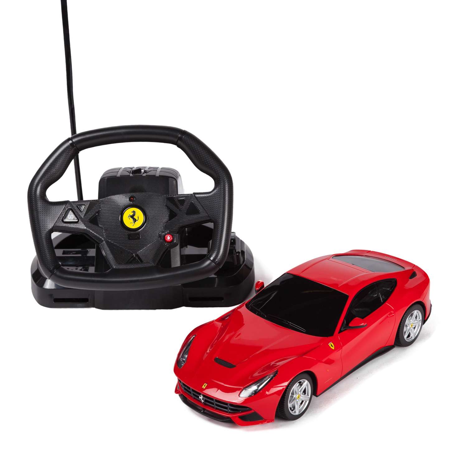 Машинка радиоуправляемая Rastar Ferrari F12 1:18 красная - фото 1