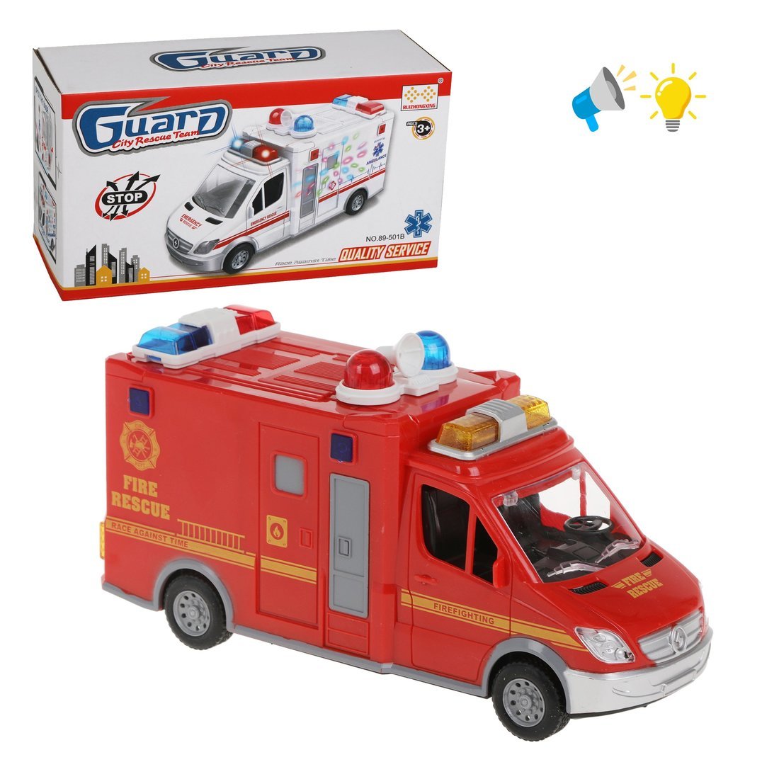 Пожарная машина Наша Игрушка красный 645758 - фото 1