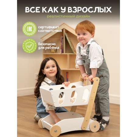 Игровой набор PAPPADO тележки и корзинки