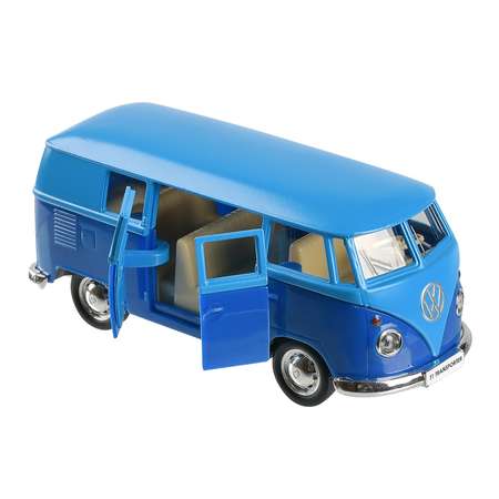 Автобус Uni-Fortune Volkswagen Samba bus Transporter 1:32 голубой