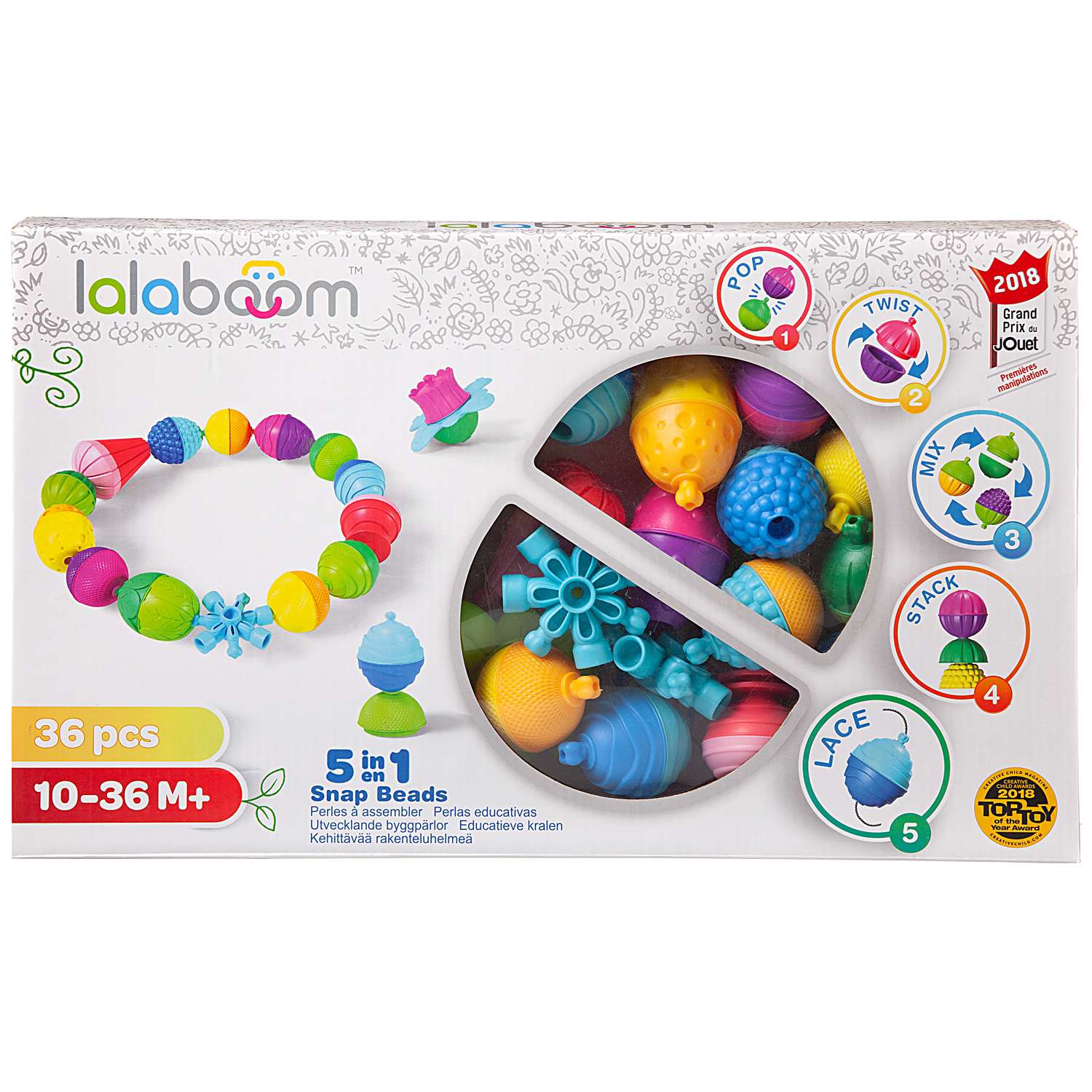 Развивающая игрушка LALABOOM для малыша 36 предметов - фото 2