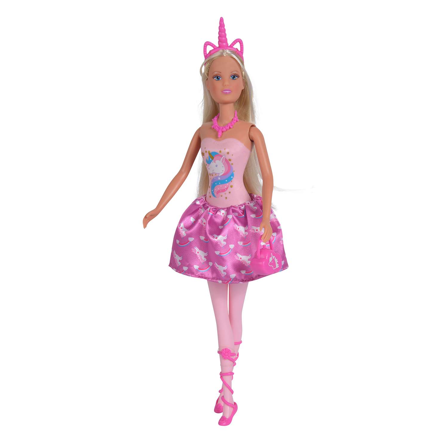 Кукла Steffi love в розовом платье единорог 5733320 #5733320 - фото 1