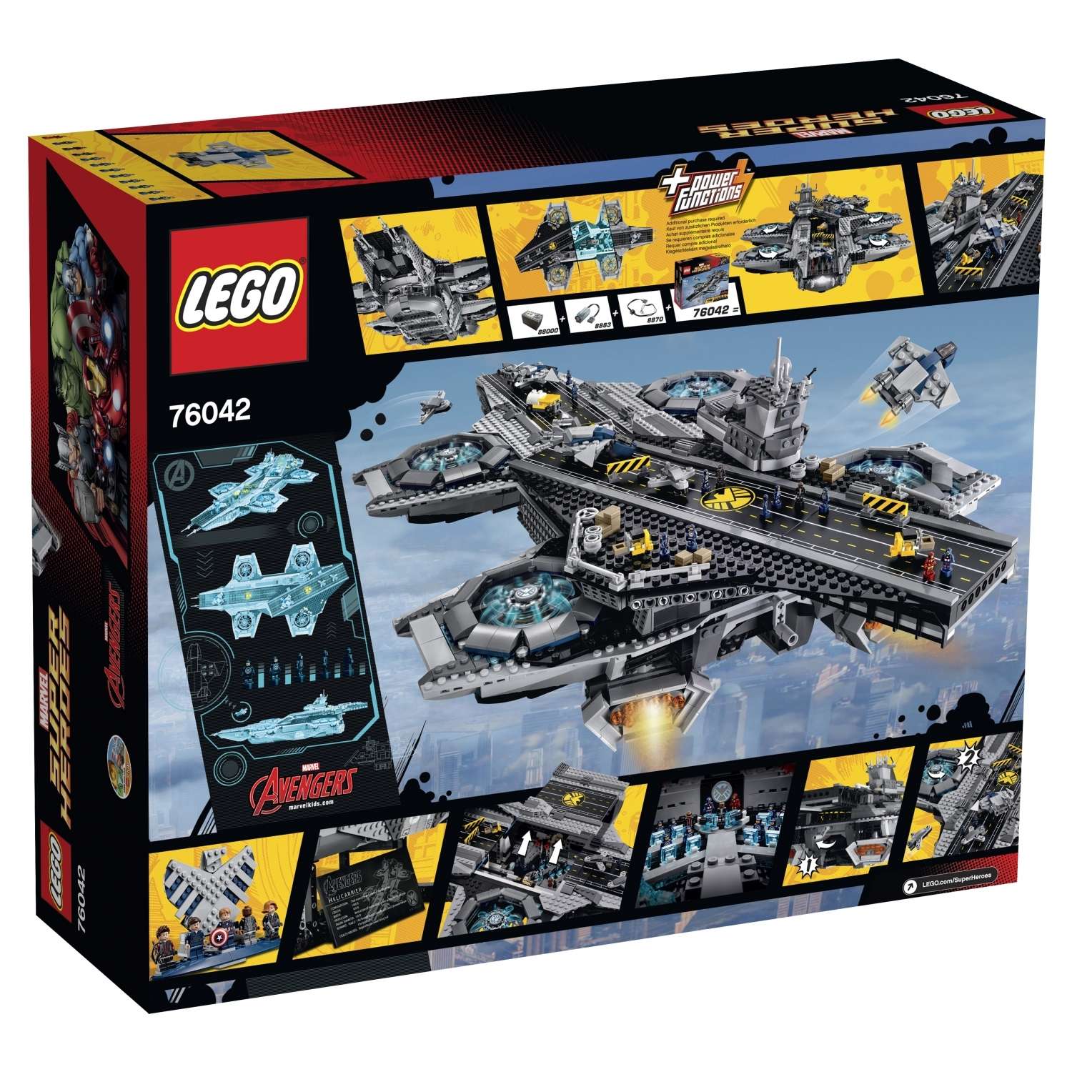 Конструктор LEGO Super Heroes Воздушный перевозчик организации Щ.И.Т. (76042) - фото 3