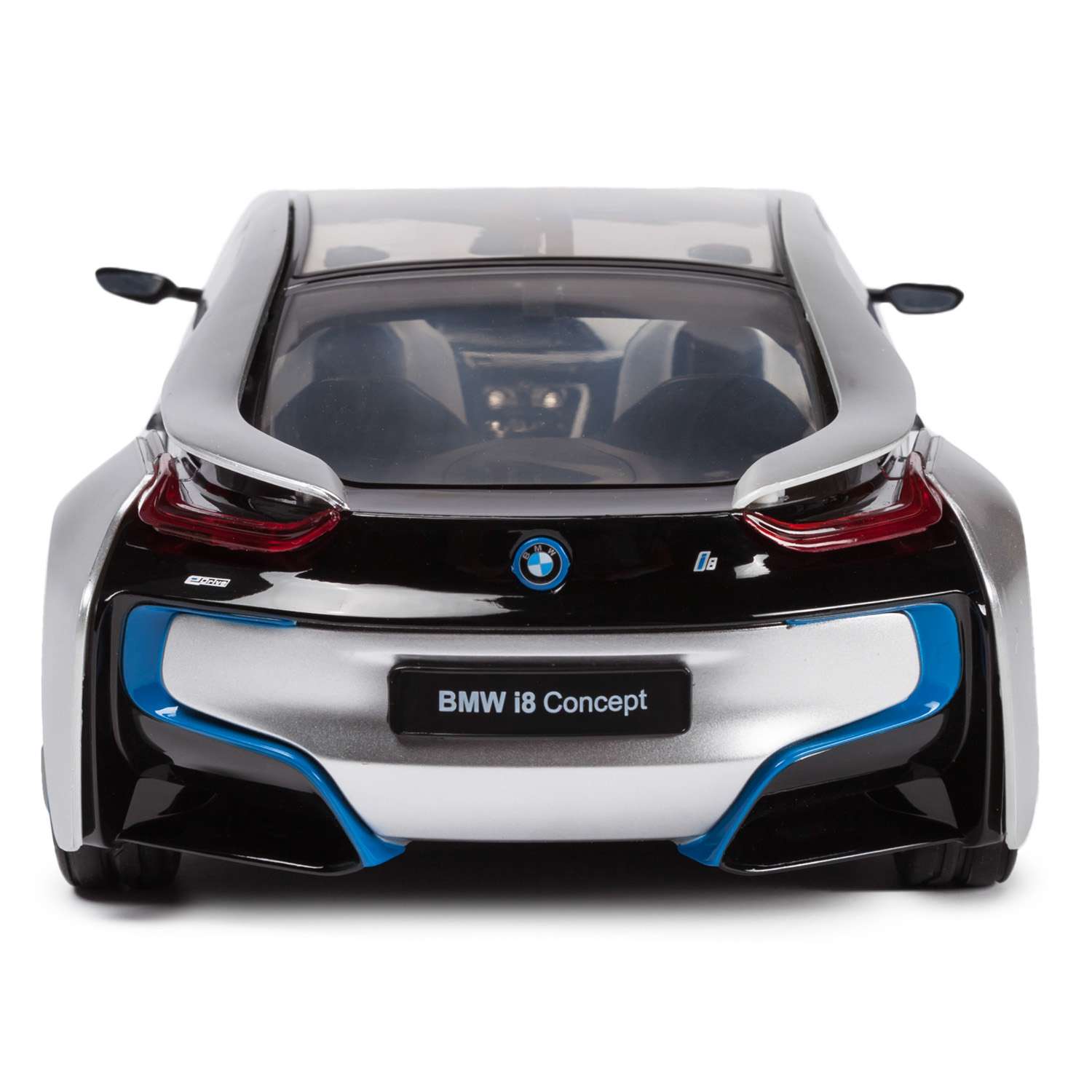 Машинка радиоуправляемая Rastar BMW i8 1:14 серебрянная - фото 6