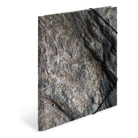 Папка HERMA картон А4 на резинке - Камень