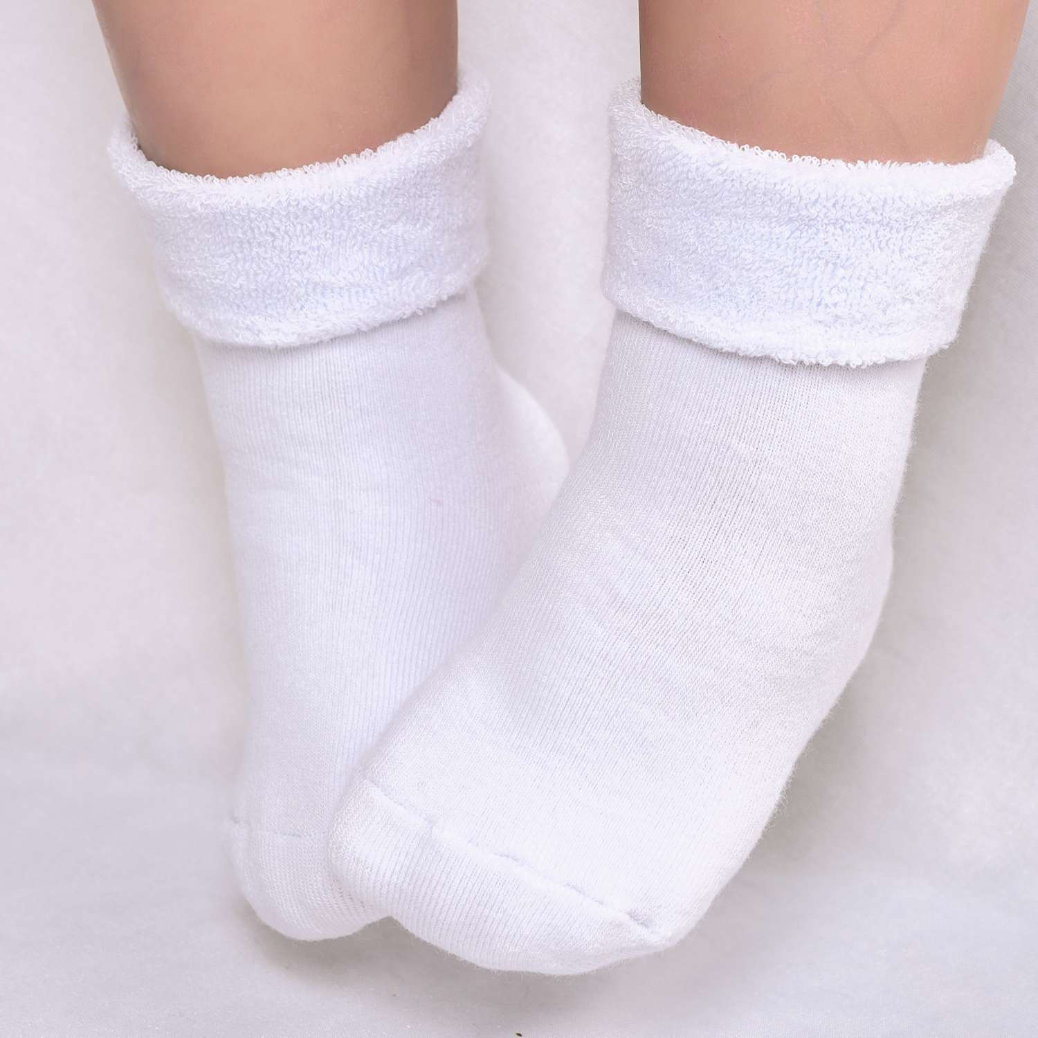 Носки утепленные LerNa IM-12/Белый .Голубой - фото 2