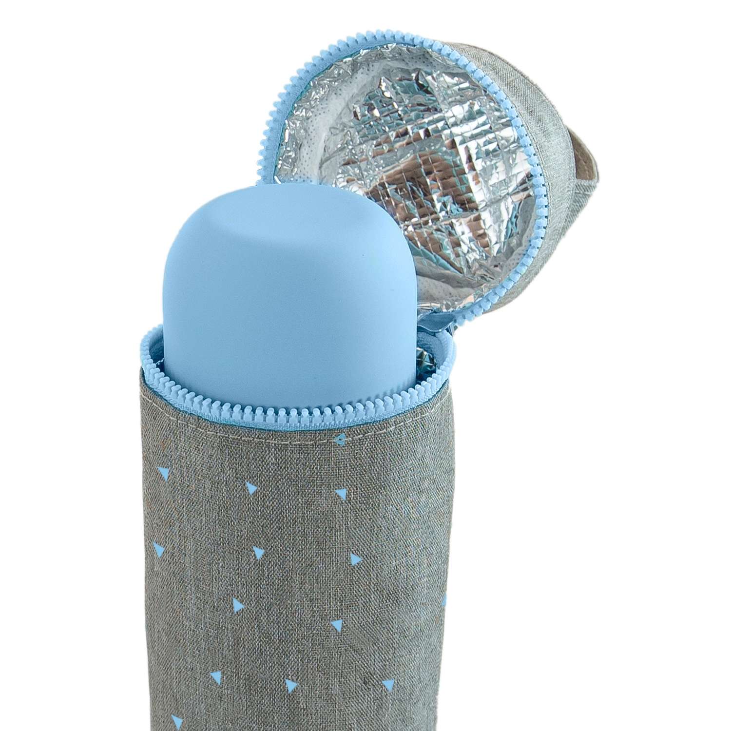 Термосумка Miniland для бутылочек Silky голубой 500 мл - фото 2
