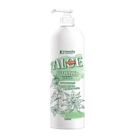 Шампунь для волос Family cosmetics Укрепляющий Extra Aloe 1000 мл
