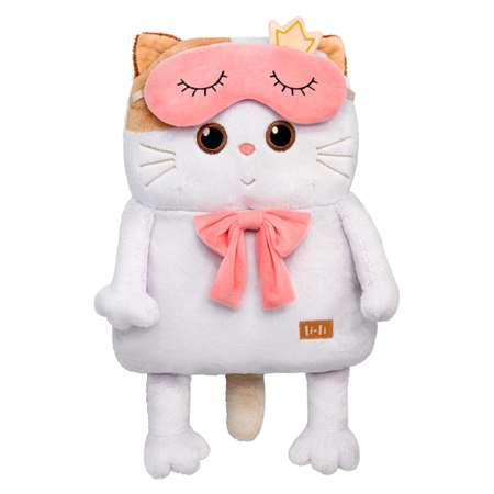 Мягкая игрушка BUDI BASA Кошечка Ли-Ли-подушка в маске для сна 32 см LKp32-124