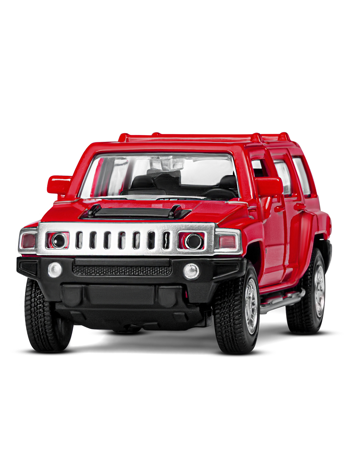 Внедорожник АВТОпанорама Hummer 1:43 красный JB1251269 - фото 9