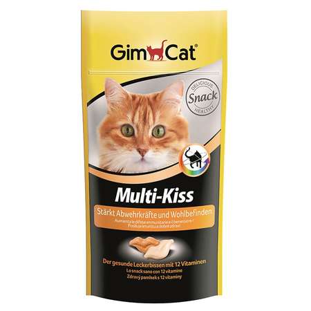 Лакомство для кошек Gimcat Мульти-Кисс витаминизированное 40г